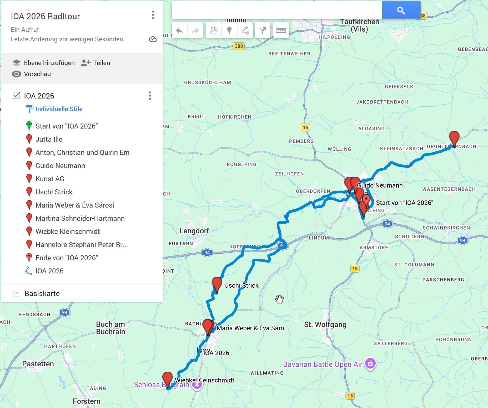 Radltour 2026 google